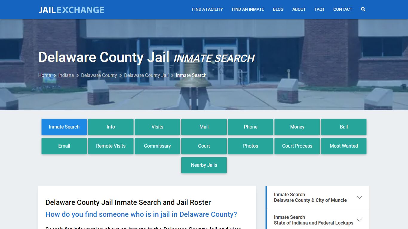 Inmate Search: Roster & Mugshots - Delaware County Jail, IN - Jail Exchange